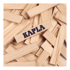 KAPLA KAPLA Holzplattchen im Kasten mit Tragegriffen und Radern Деревянные тарелки KAPLA в ящике с ручками для переноски и колесиками