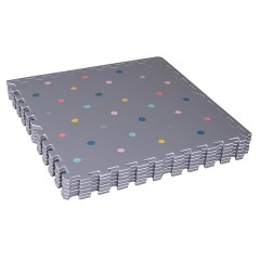 KNORR Toys Spielmatte\/Puzzlematte grau Punkte ca. 178 x 120 cm Коврик для игр/коврик для пазлов серые точки примерно 178 x 120 см