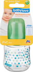 babylove 150 ml, grüner Высококачественная Силиконовая Бутылочка для Детей Любого Возраста со Сменным Клапоном-Соской с Зеленой Крышкой, 1 шт