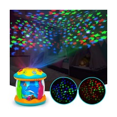Vetaka Projektor mit Licht und Musik Meerestiere fur Kinder Проектор со световыми и музыкальными морскими существами для детей