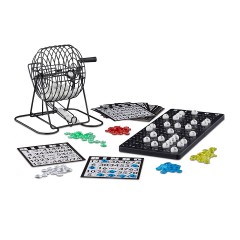 relaxdays Bingospiel mit Lostrommel Игра в бинго с лотерейным колесом