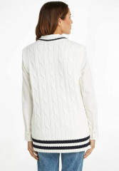 Tommy Hilfiger VARSITY C NK Jumper offwhite VARSITY C NK джемперы от белого