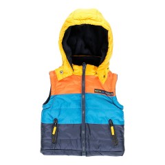 boboli Steppweste mit Kapuze Colorblock стеганый жилет с капюшоном и цветными блоками