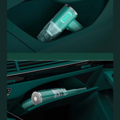 TUABUR TUABUR Akku-Handstaubsauger Kabelloser, wiederaufladbarer tragbarer Handstaubsauger mit 12000PA, 4-in-1 multifunktionaler kabelloser Handstaubsauger, Geeignet fur Autos, Wohnungen und Buros Grun TUABUR Беспроводной ручной пылесос Беспроводной перез