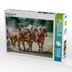 CALVENDO Puzzle CALVENDO Puzzle Feldarbeit zu Pferde Пазл CALVENDO Puzzle Полевые работы верхом на лошади