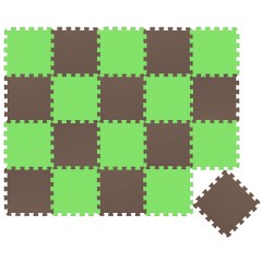 LittleTom Puzzlematte Uni Hellgrun Braun 20 Teile Коврик-пазл Uni светло-зеленый коричневый 20 деталей