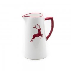 Gmundner Keramik Gmundner Keramik Bordeauxroter Hirsch Wasserkrug 1,2 L / h: 22 cm Керамический кувшин для воды из бордоского красного оленя Gmundner 1,2 л / высота: 22 см