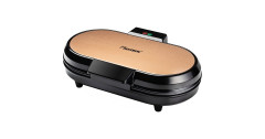 Bestron Bestron Doppel-Waffeleisen ADWM730CO fur Herzwaffeln kupfer/schwarz, 1.200 Watt  kupfer/schwarz Двойная вафельница Bestron ADWM730CO для вафель-сердечек медный/черный, 1200 Вт