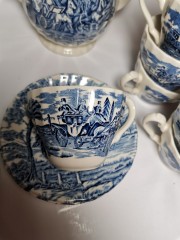 Myott Meakin England Royal Mail, Майотт Меакин Англия Чайный/кофейный сервиз, серия Королевская Почта, ручная роспись, 21 предмет, 1976-1989гг