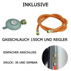 TronicXL TronicXL Gaskocher Campingkocher 4-flammig schwarz Campingherd Gaskocher fur Gasflasche  Газовая плита TronicXL, походная плита, 4 конфорки, черная походная газовая плита для газового баллона