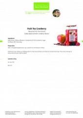 Krauterhaus Sanct Bernhardt Fruit Tea Cranberry, 250 г