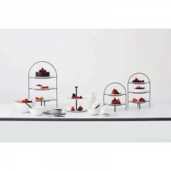 ASA SELECTION ASA A Table Ligne Noire Etagere zweistufig h: 23,5 cm Oberer Teller: 21 cm / Unterer Teller 26,5 cm ASA Table Ligne Noire etagere два яруса высота: 23,5 см верхняя тарелка: 21 см / нижняя тарелка 26,5 см