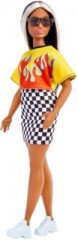 Mattel Barbie Fashionistas Puppe (Flamin Top + Checkered Skirt) Кукла Barbie Fashionistas (фламиновый топ + клетчатая юбка)