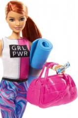 Mattel Barbie Wellness Fitness Puppe und Spielset mit Hundchen und 9 Zubehorteilen Кукла Barbie Wellness Fitness и игровой набор со щенком и 9 аксессуарами