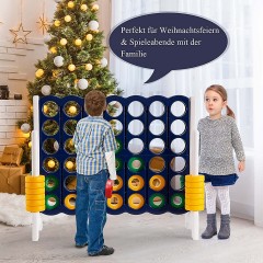 COSTWAY Vier Gewinnt Spielbrettsatze mit 42 Jumbo Ringen Соедините четыре набора игровых досок с 42 огромными кольцами.