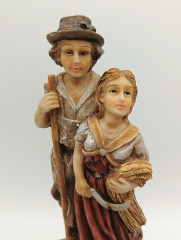 Статуэтка винтажная "Фермер с женой", среднего размера, 21 х 8 см, Германия, 1970-90гг.