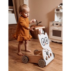 mamabrum Holz Lauflernwagen multifunktionale Lauflernhilfe mit Blocken Деревянные ходунки многофункциональные детские ходунки с блоками
