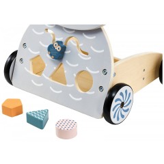 mamabrum Holz Lauflernwagen multifunktionale Lauflernhilfe mit Blocken Деревянные ходунки многофункциональные детские ходунки с блоками