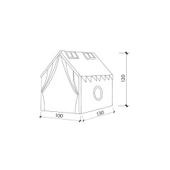 little dove Kinderzelt  Spielzelt Spielhaus fur Kinder  mit Matte Детская палатка игровой домик для детей с ковриком