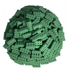 LEGO LEGO 2x4 Steine Sandgrun - 250 Stuck - Sandgreen bricks 3001 LEGO 2x4 кирпичи Sandgreen - 250 штук - Sandgreen кирпичи 3001