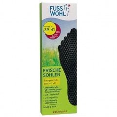fussswohl Frischesohle Schwarz M Anti-Rutsch