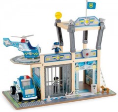 HAPE Autospieleset Polizeistation Автомобильный набор для полицейского участка