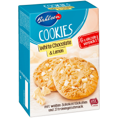 Bahlsen Cookies Печенье с белым шоколадом и лимоном 150г