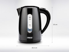 PRINCESS PRINCESS Wasserkocher Wasserkocher, Dank 360-Grad-Sockel fur Links- und Rechtshander gleichermassen geeignet Чайник PRINCESS, подходит как левшам, так и правшам благодаря основанию на 360 градусов.