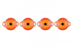 Le Creuset LE CREUSET Mini-Cocotte 4er-Set COCOTTE orange LE CREUSET Mini Cocotte Набор из 4 штук COCOTTE