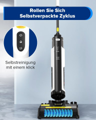 Redkey Redkey Nass-Trocken-Akkusauger W12 SE, 180,00 W, Nass-Trocken-Sauger Staubsauger,Wischmopp, Nass-und Trockensauger Selbstreinigung LED,Leistungsstark leicht leise  Беспроводной пылесос Redkey для сухой и влажной уборки W12 SE, 180,00 Вт, пылесос дл