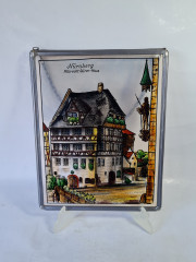 Картина винтажная &quot;Нюрнберг&quot;, на стекле с металлич.цепочкой, 29 x 23 см, Германия, 1960-70гг.