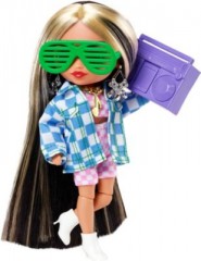 Mattel Barbie Extra Mini Puppe (Checker Jacket) Кукла Barbie Extra Mini (Клетчатая куртка)