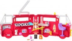 Mattel Barbie Chelsea Puppe (blond) mit Feuerwehr Auto Кукла Барби Челси (блондинка) с пожарной машиной
