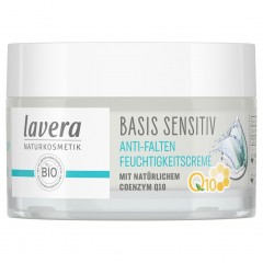 lavera Basis Sensitive Anti-Falten Feuchtigkeitscreme Q10  Базовый увлажняющий крем против морщин для чувствительной кожи Q10