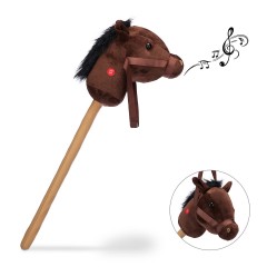 relaxdays Steckenpferd fur Kinder mit Sound Лошадка для детей со звуком