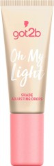 got2b Shade Adjusting Drops Oh My Light Высокопигментированные капли для коррекции оттенка тональной основы, 8мл