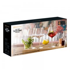 Nachtmann Nachtmann Tastes Good Gin &amp; Tonic Glaser mit Trinkhalmen und Reinigungsburste Set 9-tlg. Набор стаканов для джина и тоника Nachtmann Tastes Good с трубочками для питья и щеточками для чистки, 9 предметов.
