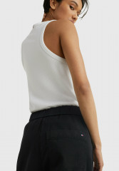 Tommy Hilfiger DRAWSTRING TWILL  Trousers black САРЖА С КУЛИСАМИ Брюки черный