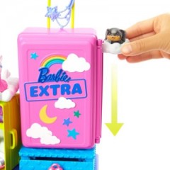 Mattel Barbie Extra Minis Set inkl. Puppe (pinke Haare)  Haustiere Набор Barbie Extra Minis включает в себя куклу (с розовыми волосами) и домашних животных