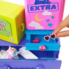 Mattel Barbie Extra Minis Set inkl. Puppe (pinke Haare)  Haustiere Набор Barbie Extra Minis включает в себя куклу (с розовыми волосами) и домашних животных