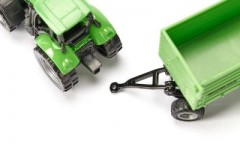 SIKU SIKU Super 1606 DEUTZ-FAHR mit Fortuna 2-Achs Anhanger SIKU Super 1606 DEUTZ-FAHR с двухосным прицепом Fortuna