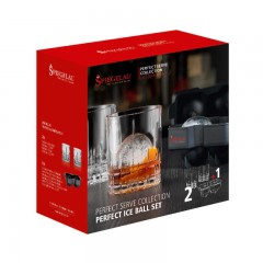 Spiegelau Spiegelau Perfect Serve Collection Ice Ball Maker mit D.O.F Glasern Set 3-tlg. Spiegelau Perfect Serve Collection Набор для изготовления ледяных шариков со стаканами D.O.F., 3 шт.