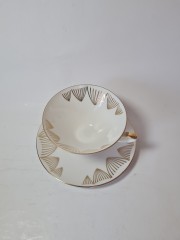 Winterling Rosign Чайное трио &quot;Золото на белом&quot;,  ручная роспись, Германия, 1960-70гг.