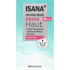 ISANA reine Haut Anti-Pickel Patches 36st, Исана прозрачные пластыри против прыщей  36 шт.