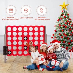 COSTWAY Vier Gewinnt Spielbrettsatze mit 42 Jumbo Ringen Соедините четыре набора игровых досок с 42 огромными кольцами.