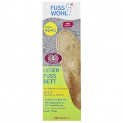 fussswohl Lederfussbett Grosse L 42-43 1 Paar