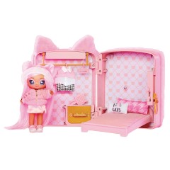 MGA Na! Na! Na! Surprise 3-in-1  Backpack Bedroom Series 3 Playset- Pink Kitty Н/Д! Н/Д! Н/Д! Рюкзак Surprise 3-in-1 Bedroom Series 3 Playset