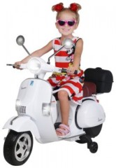Actionbikes Motors Kinder Elektroroller Vespa PX150 Lizenziert Детский электрический самокат Vespa PX150 лицензированный