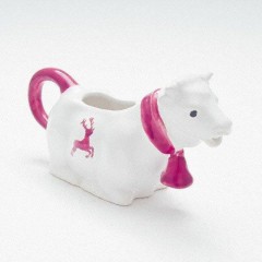 Gmundner Keramik Gmundner Keramik Bordeauxroter Hirsch Milchgiesser Milchkuh 0,16 L / h: 9,2 cm Gmundner ceramics Bordeaux молокоотсос для красного оленя коровьего молока 0,16 л / ч: 9,2 см