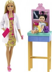 Mattel Barbie Kinderarztin Puppe (blond) Кукла Барби педиатр (блондинка)
